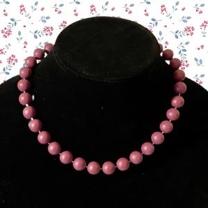 Berry Purple Beautiful Beaded Necklace